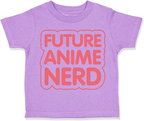 Toddler T-Shirt Future Anime Nerd Funny Humor Cotton Anime Boy & Girl Clothes in Saudi Arabia