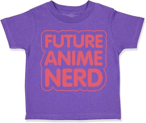 Toddler T-Shirt Future Anime Nerd Funny Humor Cotton Anime Boy & Girl Clothes in Saudi Arabia
