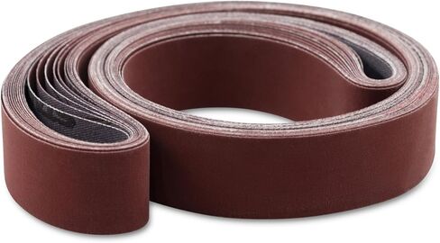 Red Label Abrasives 1 X 30 Inch 220 Grit Flexible Aluminum Oxide Multipurpose Sanding Belts, 12 Pack in Kuwait
