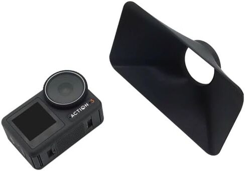 3D Printed Camera Lens Hood for OSMO Action 3 Anti-Glare Hood Lens Protective Cover for DJI Action 3 Sports Camera Accessory (Big Size) in Saudi Arabia