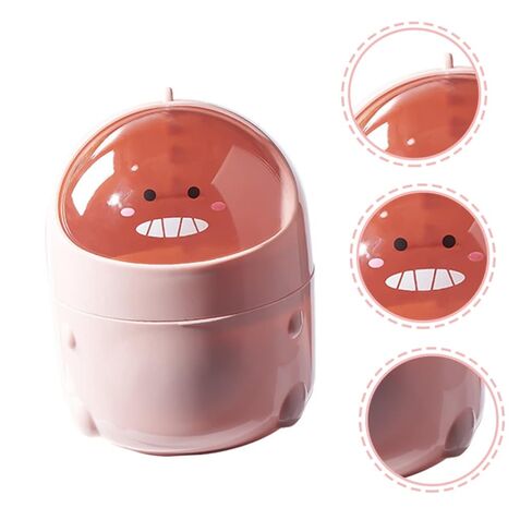 Creative Dinosaur -Type Trash Can Mini Tabletop Waste Container Lid for Office and Home Use for Organizing Food Waste and More Cute Design in Kuwait