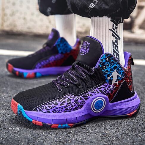 Men Women Basketball Shoes Walking Running Shoes Breathable Comfortable Sneakers for Adult in Kuwait