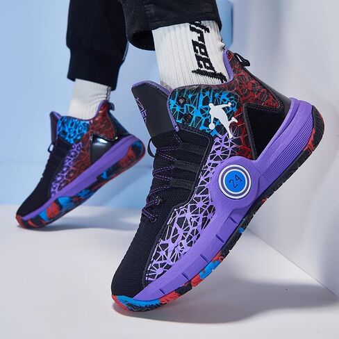 Men Women Basketball Shoes Walking Running Shoes Breathable Comfortable Sneakers for Adult in Kuwait