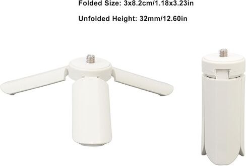 Akozon Mini Camera Compact Desktop Tripod Stand Stabilizer Handle for PAL 70, Size (White) in Kuwait