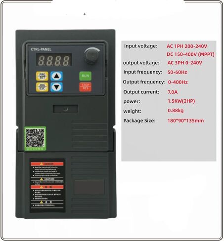 Air Cooled Spindle Motor 0.8KW 1.5KW 2.2KW 4KW Variable Frequency Drive Inverter 220V for CNC Engraving Milling Grind 1Pcs(220V-1.5KW) in Saudi Arabia