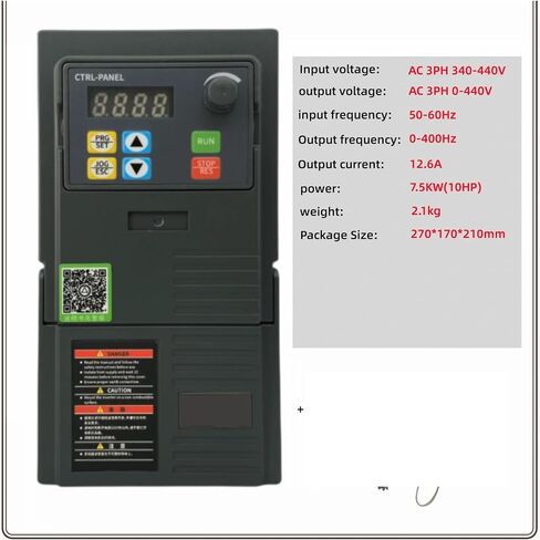Air Cooled Spindle Motor 0.8KW 1.5KW 2.2KW 4KW Variable Frequency Drive Inverter 220V for CNC Engraving Milling Grind 1Pcs(220V-1.5KW) in Saudi Arabia