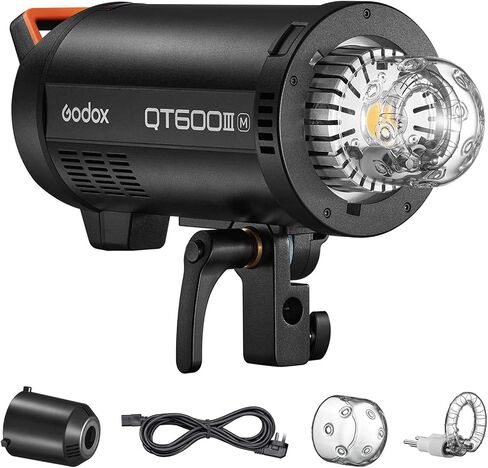 Godox QT1200IIIM Studio Strobe Flash Light 1200W GN105 1/8000S High SPED SYNC LIGHTINGERING BUTION SYSTER WIRLING WIRLING 40W LED POLB LCD لوحة LCD مع M/Multi/HSS Flash Mode in Saudi Arabia