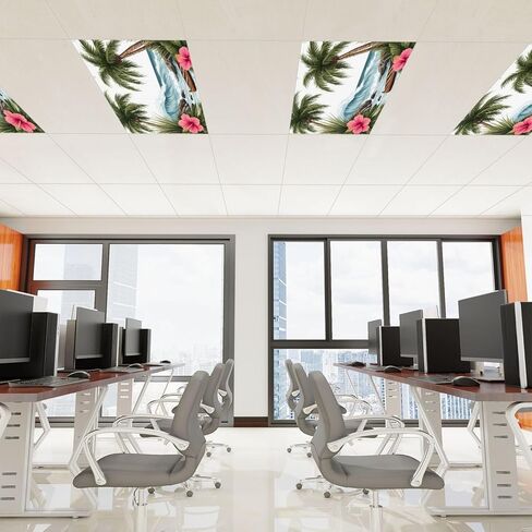 6 PCS Covers Flororescent Light لأضواء السقف الباستيل الربيعة الأطفال المقطوعة Sun Baby Baby Magnets Filters for Office Home Classroom يجب أن يكون 4 '× 2' ' in Kuwait