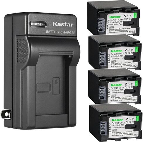 استبدال شاحن بطارية Kastar AC لـ JVC GZ-MG750 GZ-MG750AU GZ-MG750AUC GZ-MG750BEK GZ-MG750BEU GZ-MG750BU GZ-MG750BUC GZ-MG750BUS GZ-MG750RU GZ-MG750RUC GZ-MG750U GZ-MG760 in Kuwait
