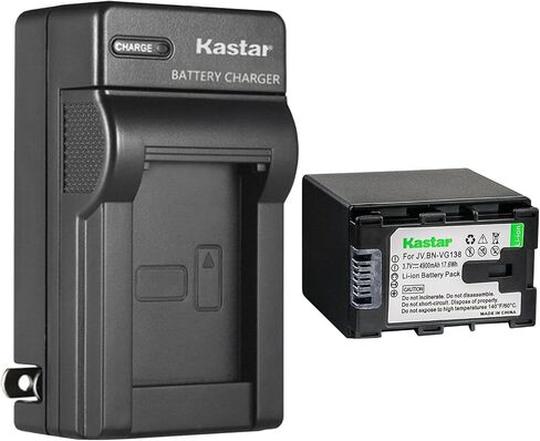 استبدال شاحن بطارية Kastar AC لـ JVC GZ-MG750 GZ-MG750AU GZ-MG750AUC GZ-MG750BEK GZ-MG750BEU GZ-MG750BU GZ-MG750BUC GZ-MG750BUS GZ-MG750RU GZ-MG750RUC GZ-MG750U GZ-MG760 in Kuwait
