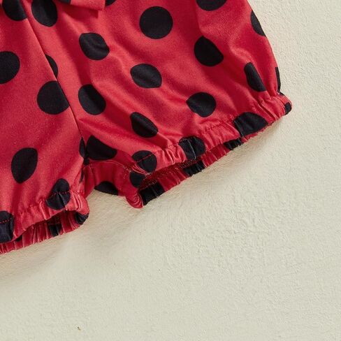 Tempura 3 6 9 12 18m Baby Girl Bee Ladybug Metion Reck Romper Top Sorts Top Beadband 3pcs set in Kuwait