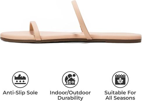 Project Cloud Summer Sandals for Women 2026 - Memory Foam Insole and Vegan Leather Beach Flip Flops for Women - Non Slip and Lightweight Double Strap Womens Sandals (Transition) in Kuwait