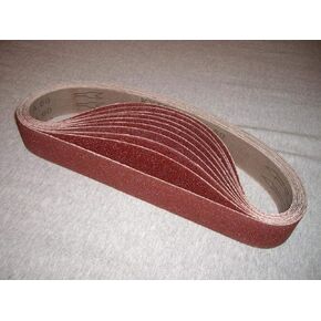 1-1/2" x 30" Aluminum Oxide Sanding Belt, 120 Grit, 20 Pack, for pipe tube polisher sander grinder fits Metabo Roxx Tools
