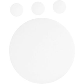 4pcs White Round Drum Lamp Shades Diffuser for DIY Lighting Soft Light Cover for Drum and Spotlight Fixtures Easy Install and Design