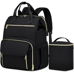 Breast Pump Bag, Large Diaper Backpack Compatible for Spectra S1, S2 Medela for Mom Dad, Water Resistant 15.6 inch Laptop Bag for Work Travel 2 Pack