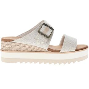 TOMS Womens Diana Buckle Platform Casual Sandals Casual Mid Heel 2-3" - Beige