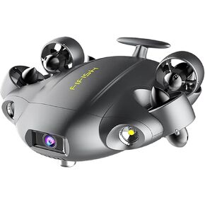 خبير V6 V6 M100 تحت الماء بدون طيار ، تم ترقية Build Professional ROV ، مع كاميرا UHD 4K ، تتبع رأس VR ، LED 6000LM ، كابل 100 متر ، علبة EPP ، حركة الاتجاهات الجامحة