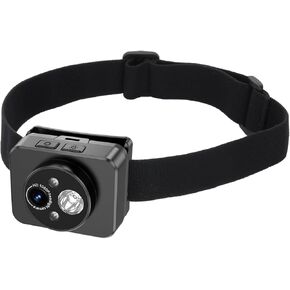 2-in-1 LED Headlamp with 1080P HD Action Camera, 64GB Storage, Waterproof & Dustproof Design, Wearable Video Recording Device for Electricians, Plumbers, Night Cycling, Fishing, and Outdoor Activities