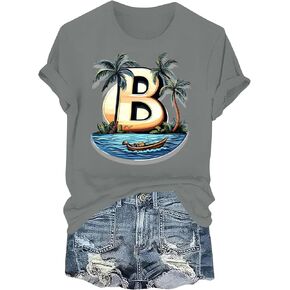 Womens Summer Tops Blouses for Women Clothes Hawaiian Shirts Work Trendy Tee Shirts Womens Cotton Tops Crop for