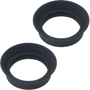 2pcs مناظير المطاط eyecups 4x16mm المجهر الأغطية caps birdwatching eyecups eyecups أسود
