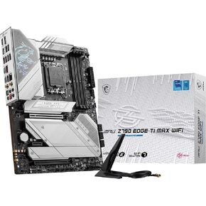 MSI MPG Z790 Edge TI MAX WiFi Gaming Motherboard (Supports 12th/13th Gen Intel Processors, LGA 1700, DDR5, PCIe 5.0, M.2, 2.5Gbps LAN, USB 3.2 Gen2, Wi-Fi 7, ATX)
