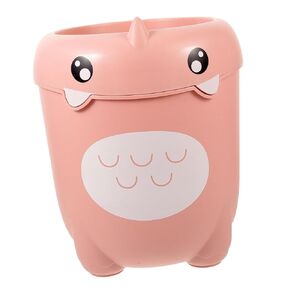 Luxshiny Large Capacity Cartoon Dinosaur Trash Can for Boys and Girls Room Decor Lidless Wastebasket Bed Nursery Waste Bins