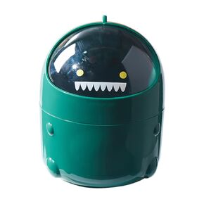 Cartoon Dinosaur Mini Trash Can Tabletop Garbage Storage for Office Home Cute Design Material for Organizing Desktop and Dresser