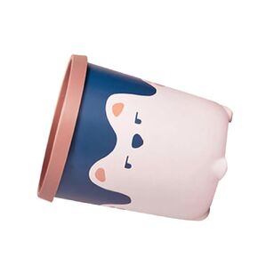 ABOOFAN Cute Cartoon Waste Bin for Bedroom Bathroom Plastic Trash Can Easy to Maintain Decorative Trash Can for Rooms and Playful Spaces