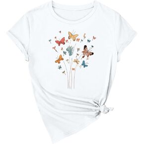 Graphic Tees for Women Summer Outfits 2025 Western Outfit Tops Womens Casual Top Blouse Y2K Clothes Womens