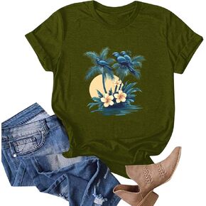 Womens Summer Tops Graphic Tees Clothes for Women Western Outfit T Shirts Workout Top Sparkly Athletic Shirts