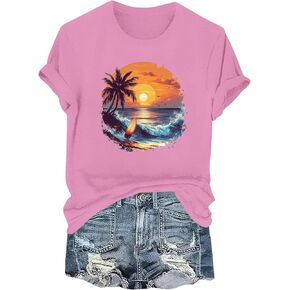 Women's Clothing Womens Clothes Graphic T Shirts Concert Outfits for Women Summer Country Tops Y2K Country