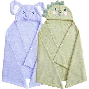 مناشف طفل ريدلر منشفة حمام الأطفال للجنسين Toallas Para Bebe 2-Pack 27.5 "x55" مناشف الأطفال الناعمة الطوي