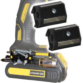متوافق مع Dewalt 1/4 "حامل بتات الحفر الولايات المتحدة الأمريكية مصنوعة وبراءات الاختراع المعلقة- حزمة 2 ، المغناطيس المزدوج ، حامل 6 بت ، أدوات ألياف الكربون ، الأدوات اللاسلكية ، سائقي التأثير ، الملحقات