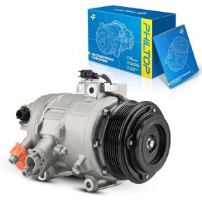 PHILTOP 198357 AC Compressor Compatible with Fusion 2014-2020 1.5T, Fusion 2013-2014 1.6T, Air Conditioning Compressor with Clutch