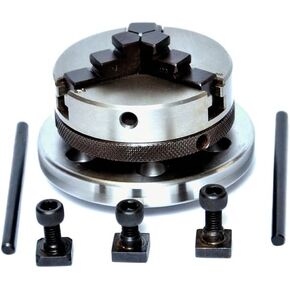 65mm 3-Jaw Self-Centering Scroll Chuck with 14x1 Thread, Backplate & Pins – Precision Workholding Tool