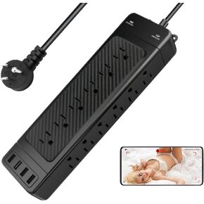 Power Strip WiFi Camera -HD 1080p الكاميرا اللاسلكية المخفية - مربية كاميرا للمنزل الأمان الداخلي