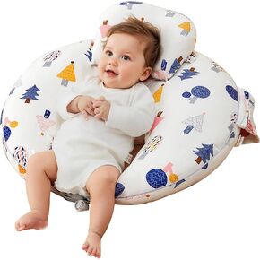 Nursing Pillow for Breastfeeding & Bottle Feeding –Breastfeeding Pillow with Adjustable Waist Strap, Feeding Pillow for Tummy Time,Removable Cotton Cover for Mom & Baby Comfort (Forest)