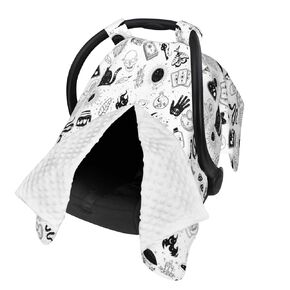 يغطي القوطية Carseat Baby ، وغطاء السيارات الشتوية القوطية للطفل ، وغطاء مقعد سيارة Minky Boy & Girl ، و Peekaboo افتتاح مقعد السيارة للمولود الجديد ، وغطاء التمريض متعدد الاستخدامات ، والقوطية ،