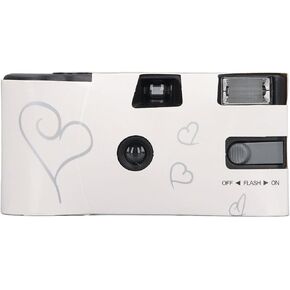 One Time Use Film Camera with Flash, 27 35mm Color Films Retro Disposable Film Camera Color Negative Film One Time Use 35mm Camera for Anniversary Concert Travel Camp Party Supply
