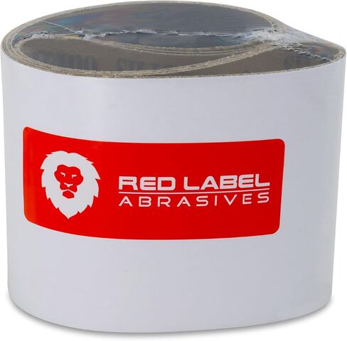 Red Label Abrasives 6 X 80 Inch 80 Grit Aluminum Oxide Premium Quality Metal Sanding Belts, 2 Pack in Saudi Arabia