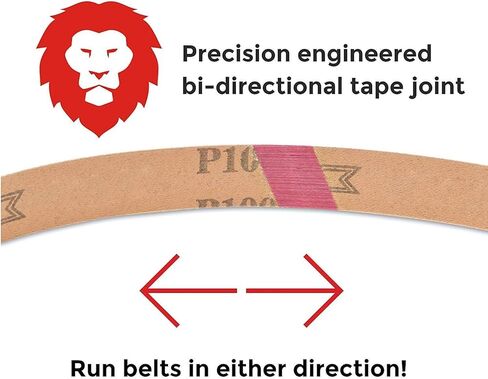 Red Label Abrasives 4 X 106 Inch 80 Grit Silicon Carbide Sanding Belts, 3 Pack in Saudi Arabia