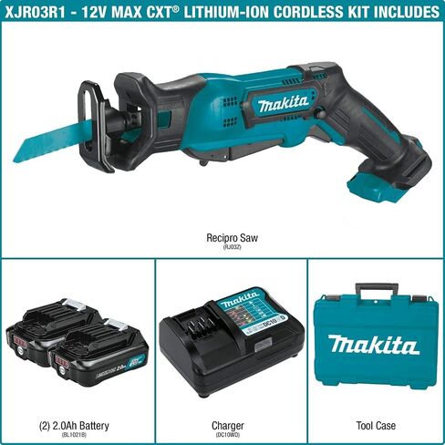 Makita RJ03R1-R 12V MAX CXT 2.0 AH Cordless Lithium-ion Pronvorcing Kit (متجدد) in Saudi Arabia