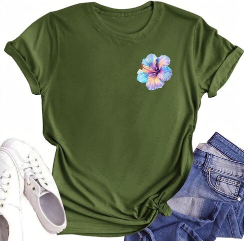 Women's Clothing Cute Summer Tops for Women Outfits Womens Casual Tie Dye Shirt Tee Shirts Baseball Mom Plain in Kuwait