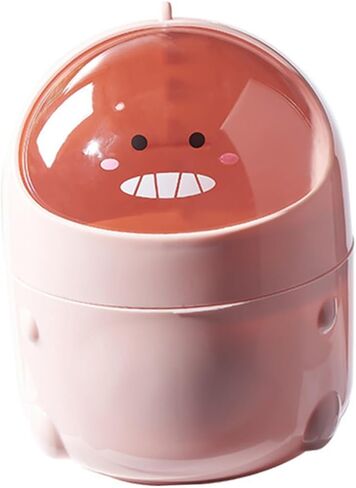 Cartoon Dinosaur Mini Trash Can Tabletop Garbage Storage for Office Home Cute Design Material for Organizing Desktop and Dresser in Saudi Arabia