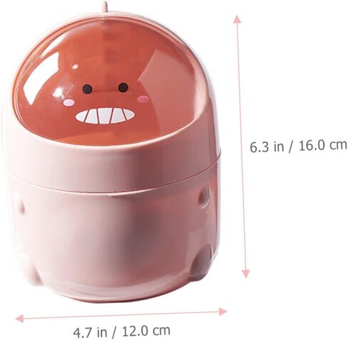 Cartoon Dinosaur Mini Trash Can Tabletop Garbage Storage for Office Home Cute Design Material for Organizing Desktop and Dresser in Saudi Arabia