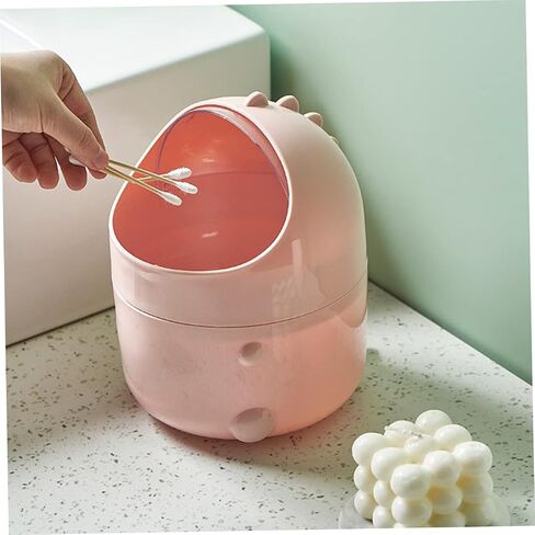 Cartoon Dinosaur Mini Trash Can Tabletop Garbage Storage for Office Home Cute Design Material for Organizing Desktop and Dresser in Saudi Arabia