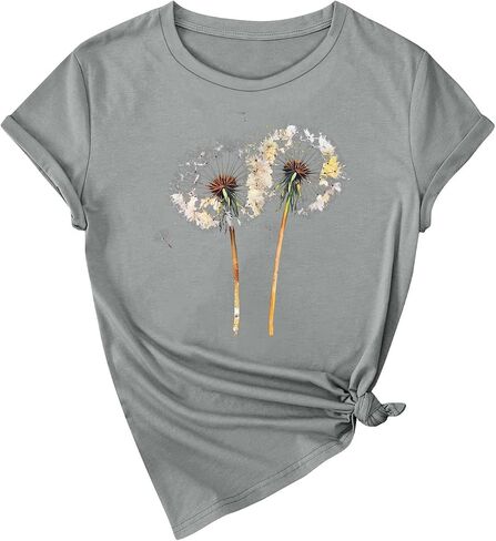 Graphic Tees for Women Summer Outfits 2025 Western Outfit Tops Womens Casual Top Blouse Y2K Clothes Womens in Kuwait
