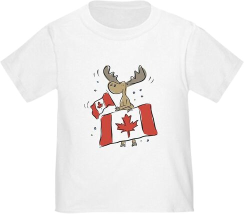 CafePress Canada Day Moose Toddler T Shirt Cute Toddler Graphic Tee, 100% Cotton in Saudi Arabia
