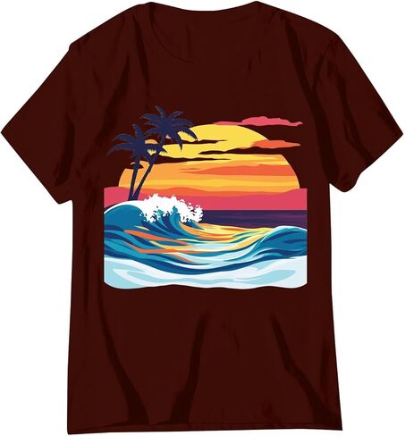 الخروج من قمم للنساء في اليوم الأخير من مدرس مدرس قميص البلوزات الشاطئ العطلات ملابس أمي لطيف القمصان مثير in Kuwait