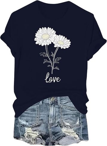 Women's Clothing Womens Clothes Graphic T Shirts Concert Outfits for Women Summer Country Tops Y2K Country in Saudi Arabia